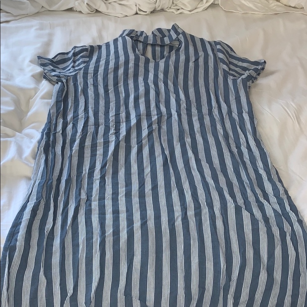 Stripped blue dress